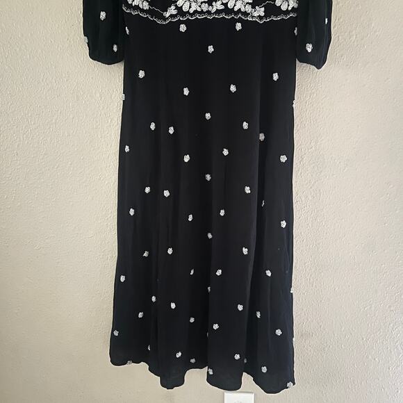 Free People embroidered fable midi dress boho - Picture 5 of 11